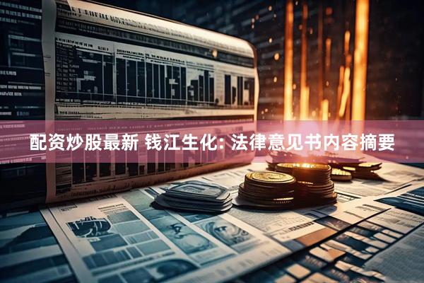 配资炒股最新 钱江生化: 法律意见书内容摘要