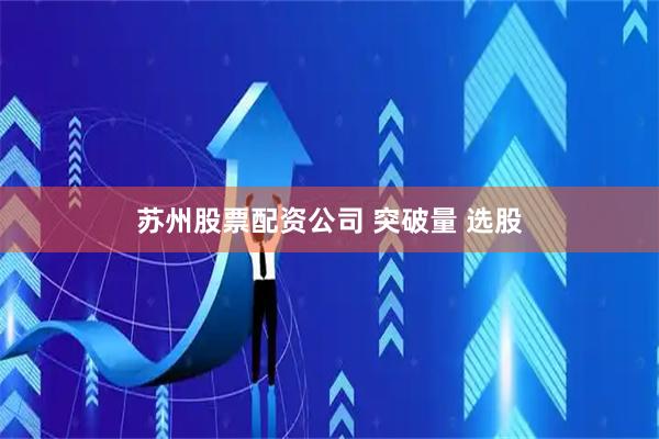 苏州股票配资公司 突破量 选股